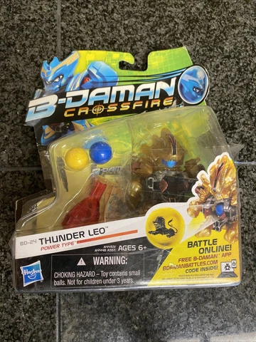 New ~  B-DAMAN CROSSFIRE Toy Thunder Leo action figure BD-24 Hasbro ~Read Cover