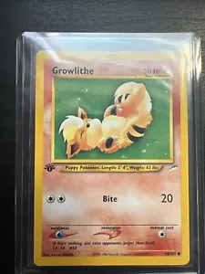 Pokémon TCG Growlithe Neo Destiny 68/105 Regular 1st Edition Common - Picture 1 of 2
