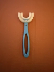 Children Toothbrush 360° U-shaped Brush Oral Teeth Cleaner Baby 2-12 Blue - Picture 1 of 2