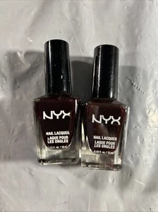 NYX Nail Lacquer  DEEP GRAPE NNL31 Nail Polish Lot Of 2 - Picture 1 of 2