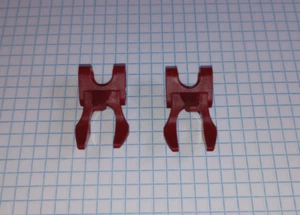 2 Dark Red Lego 87837 Ben 10 Hero Factory Large Figure Claw ball joint Bionicle - Picture 1 of 24