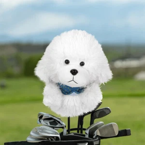 White Teddy Cartoon Animal Design Golf Club Head Cover #460CC Driver Wood Cover - Picture 1 of 5