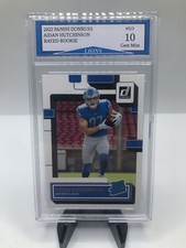 Aidan Hutchinson 2022 Panini Donruss Detroit Lions Rated Rookie Card Gem Mint 10
