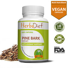 Pine Bark Extract Veg 120 Capsules 95% OPC Antioxidant Free Radical Protection