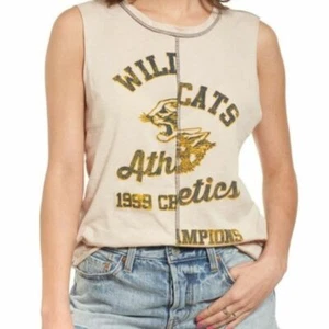BP Womens Tank Top XS Wildcats Graphic Print Crewneck Sleeveless - Picture 1 of 7