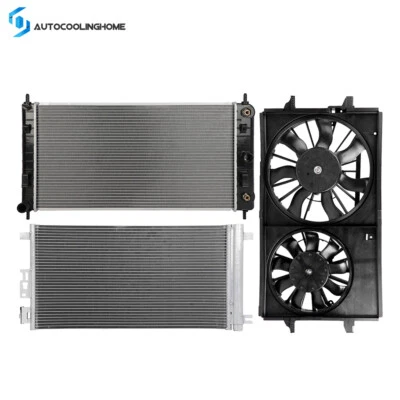 Kit de montagem de condensador de radiador e ventilador de refrigeração para 2008 09-2012 Chevrolet Malibu - Imagem 1 de 4