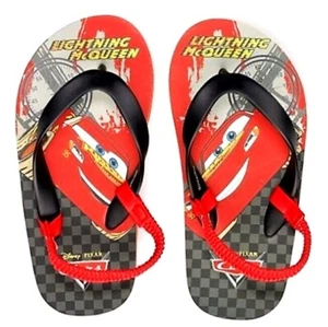 DISNEY CARS McQUEEN Flip Flops Beach Sandals Toddler's Size 5-6, 7-8 or 9-10 NWT - Picture 1 of 4