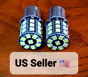 2 Super Brite LED Headlight Bulbs Riding Lawn Tractor Mower 1141 1156 2056 DA15s - Picture 1 of 8