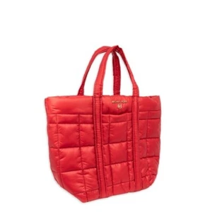 Michael Kors Stirling quilted SMALL tote bag RED - Picture 1 of 8