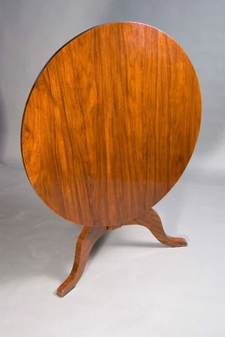 A-Gm-77 Simple Round Folding Table Biedermeier Style Cover
