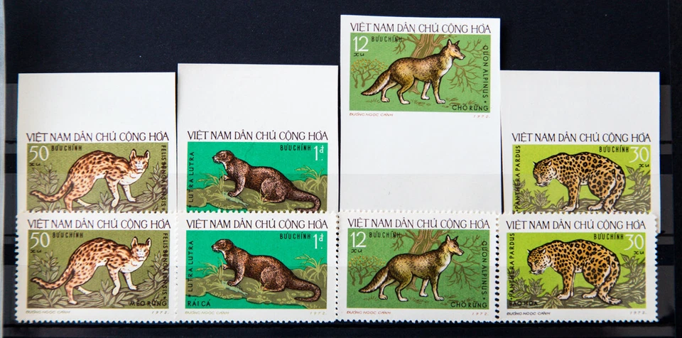Vietnam SC#687-690 1973 + ANIMALES MNG perforados  Foto 1 de 1