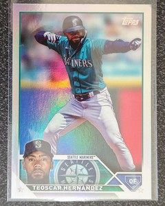 Teoscar Hernandez 2023 Topps Update Series Rainbow Foil Parallel Rookie RC US149
