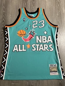 Authentic Mitchell & Ness Bulls Michael Jordan 1996 All Star Game Jersey 48 XL - Picture 1 of 8