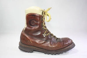 Botas de Trabajo de Colección Kush N Kollar Chippewa Cuero Marrón Lana de Oveja Aisladas 11D - Imagen 1 de 14
