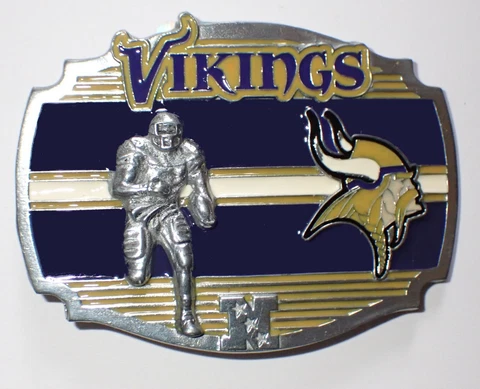 MINNESOTA VIKINGS BELT BUCKLE LICENSED NEW! Cover