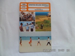 CARTE FICHE CINEMA 1993 SONATINE MELODIE MORTELLE Takeshi Kitano Aya Kokumai - Imagen 1 de 1