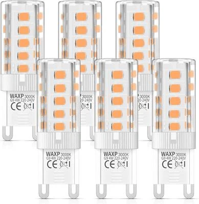 G9 LED Bulbs Warm White 4W, 3000K, Equivalent 40W G9 Halogen Light Bulbs, No 6 - Image 1 of 4