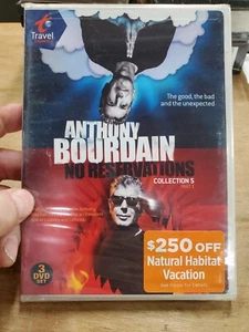 Anthony Bourdain: No Reservations Collection 5 Part 1, 3 DVD Set, NOS NEW SEALED - Picture 1 of 5