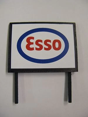 TRACKSIDE SIGNS Esso - Modellbahn Reklametafel - Spur N, Spurweite OO & O Spurweite