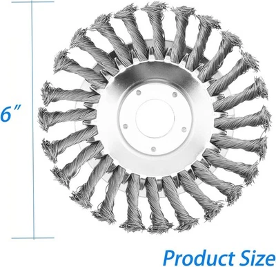 Hoja de recortadora de alambre indestructible de 6" - plateada, se adapta a recortadoras de cuerda universales Foto 1 de 4