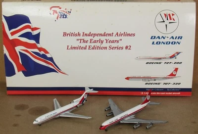 Gemini Jets GJDAN615 Dan Air Boeing 727-200 & 707-320 1:400 NOS - Image 1 of 4