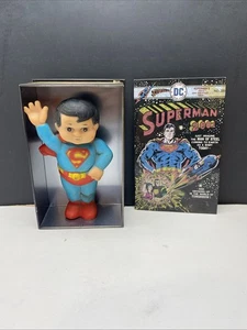 DC Comics Superman #300 fumetto latta e vintage 1978 gomma Superman cigolante giocattolo - Foto 1 di 7