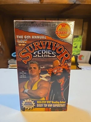 WWF Survivor Series 1992 VHS Coliseum Video Savage Bret Hart wwe TESTED - Image 1 of 4