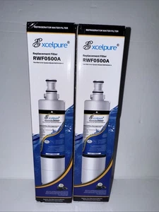 Excelpure RWF0500A Replacement Refrigerator Water Filter, 2 Pack - Picture 1 of 3