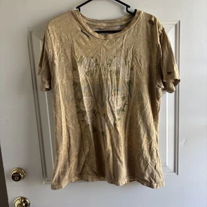 Affliction Women XXL Distressed Roses Acid Wash T Shirt Live Fast - Picture 1 of 14