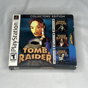 Tomb Raider Collectors Edition (PlayStation PS1 2002) Box Set Complete - Picture 1 of 17