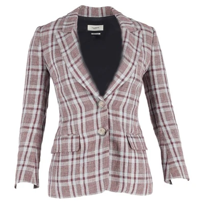 Balzer xadrez Isabel Marant Etoile em linho multicolorido - Imagem 1 de 4