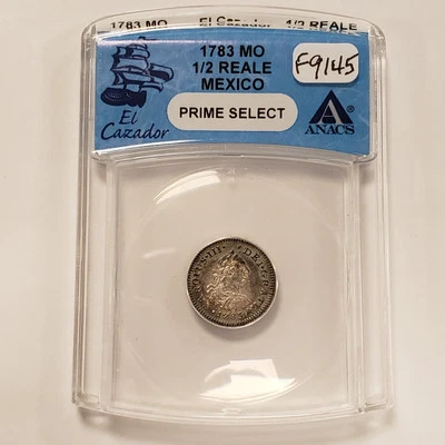1783 Mo Mexico 1/2 Real - El Cazador ANACS Prime Shipwreck Effect - SKU-F9145 - Image 1 of 4