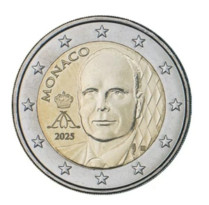 MONACO 2 euro 2025 S/C  nueva moneda circulante de 2 € Alberto II Monaco - Bild 1 von 1