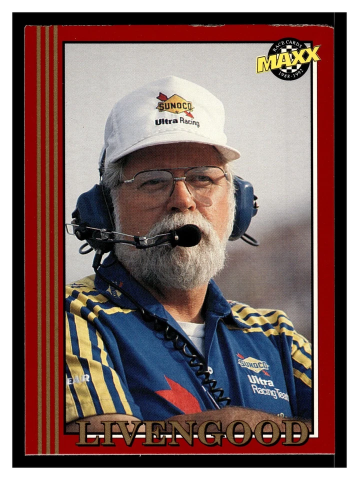 Dewey Livengood #164 1992 Maxx (Red) Hagan Enterprises - Image 1 of 2