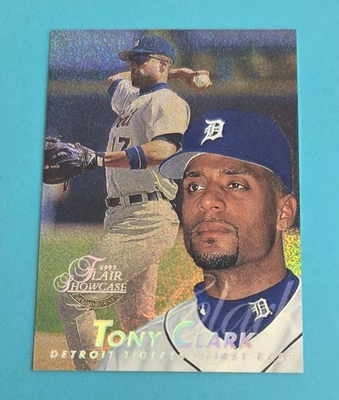 1997 Flair Showcase Row 0  #173 Tony Clark Detroit Tigers BASEBALL Card L7 - Image 1 of 2