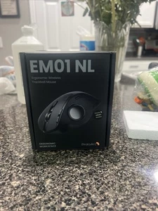 ProtoArc EM01 NL Mouse ergonomico Bluetooth wireless trackball viola - Foto 1 di 13