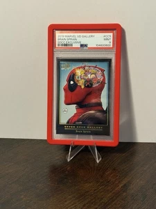 2019 UD Marvel Gallery San Diego Comic Con Brain Sprain PSA 9 Deadpool Pop 6!! - Picture 1 of 2