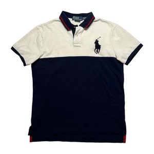 Polo Ralph Lauren Polo Shirt Mens Large Big Pony Custom Fit Short Sleeve - Picture 1 of 7