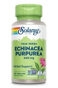Solaray Echinacea Purpurea Root 450mg 100 VegCaps - Picture 1 of 1