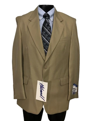 VTG NWT NOS Haband Duke Signature Collection Men's Blazer 40R Tan 2 Button - Image 1 of 4