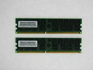 4GB (2X2GB) DDR MEMORY RAM PC3200 ECC REG DIMM 184-PIN - Picture 1 of 1