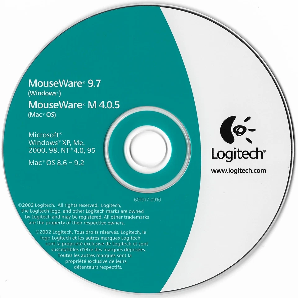 Logitech Mouseware 9.7 for Windows / M 4.05 for Mac OS (601917-0910) - Image 1 of 1