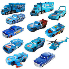 Diecast Model Car Disney Pixar Cars Blue Lightning McQueen Dinoco King Series