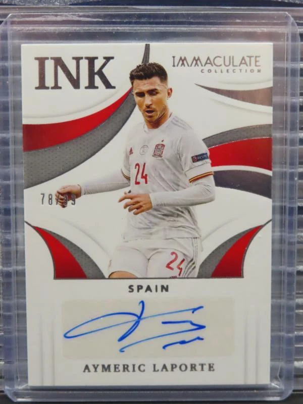 2021 Immaculate Aymeric Laporte Ink Autograph Auto #78/99 Spain