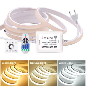 Neon LED Strip Streifen 220V Schlauch Lichtband Lichterkette Dimmbar Wasserdicht - Bild 1 von 19