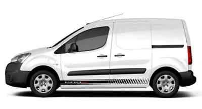 Peugeot Partner Side Stripe Graphics Both Sides Decals Any Year - Image 1 of 4