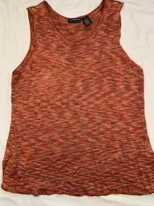 Liz Claiborne Top Womens Large Knit Tank Bodice Sleeveless - Picture 1 of 6