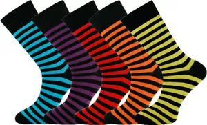 5 pares de calcetines combinados de diseño a rayas multicolores MYSOCKS - Imagen 1 de 6