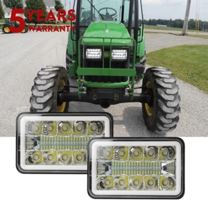 Pair Bright LED Work Lights Headlights For John Deere 5225 5310 5325 5325N 5425 - Picture 1 of 13