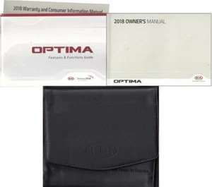 2018 Kia Optima Owner Manual User Guide Instruction Book Case Pamphlets - Picture 1 of 3